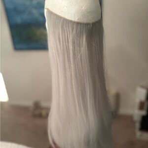 Elegant Silver Hair Extension